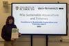 dsm-firmenich's 2024 Excellence in Sustainable Aquaculture and Fisheries Award winner Naomi Smith from the University of Plymouth UK