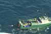 The Moira Elizabeth correctly using seabird mitigation devices as viewed from surveillance plane. Credit: AFMA