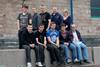 Back row left to right: Billy Williamson (Whalsay), Ryan Galbraith (Lerwick), Arran Hunter (Bressay), Mark Fullerton (Instructor), Caroline Hepburn (Liaison Officer). Front row left to right: Ryan McGuinness (Dounby, Orkney), Kyle Stirling-Laude...