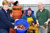 L-R: Henriette Reinders of South East Seafood with local fishermen Tony Bennett and Roger Ramsden and their catch of the day