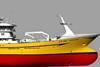 The pelagic trawler for Charisma Fishing will be equipped with Brunvoll propulsion Illustration: Karstensens Skibsværft A/S