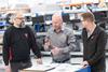 (l-r) Steve Hawkes (engineer at PP C&A), Kristian Clezy (founder at Sgorran), and Mark Johnson (engineering manager at PP C&A)