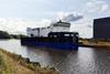 SeaFeed Steel Feed Barge being towed from the Netherlands