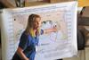 NOAA has been testing seafood in the Gulf of Mexico since late April 2010. This photo, taken in the summer of 2010, shows Dr Lisa Desfosse, Director of NOAA's Southeast Fisheries Science Center Mississippi Laboratories, explaining where and how ...