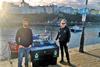 Recycle Mor bin at Tenby Harbour