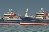 Illustration of the two new fishing vessels for the Scotland based fishing company Lunar Fishing, which will feature Wärtsilä’s main propulsion and control equipment