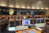 The image shows the European Parliament conference hosted by MEPs Nicolás González Casares and Paulo do Nascimento Cabral