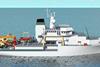Artist's rendering of the NOAA fisheries survey vessel Reuben Lasker. Credit: NOAA