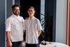 Apprentice and winner of WA Seafood Apprentice Jiann Woei Yeo with head chef Alejandro Saravia Photo: WAFIC