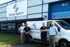 The team at Ocean Safety outside their new premises in Greenock