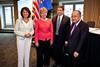 Signature of the EU-US statement pledging bilateral cooperation to combat IUU fishing. From left to right: Commissioner Maria Damanaki, Dr Jane Lubchenco and Senators Mark Begich and Daniel Inouye. ©NOAA