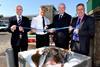 Jason Schofield, Chief Executive of Sutton Harbour Holdings plc; Pete Bromley, Manager of Plymouth Fisheries; Peter Hartland, Chief Executive of Plymouth Chamber of Commerce; Richard Stevens, Chairman of Plymouth Chamber of Commerce officially o...