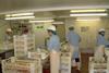 Crab products being produced in the Burgons factory in Eyemouth. The company produces 25 different products for retail, foodservice and for value added processing. Fifty per cent of the products are exported to continental European countries.