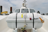 An Ocean Safety hire liferaft onboard a customer vessel