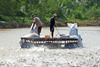 Fishermen in the Mekong delta in Vietnam