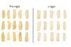 The image compares discoloured fish frozen too early to fish frozen post rigor mortis