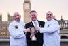 Graeme and Will Burrell from Yarm Road with NFFF President Andrew Crook