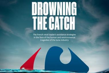 The image shows a screenshot of the front cover of BLOOM’s report ’Drowning the Catch’