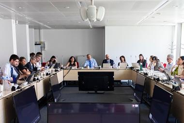 The image shows attendees at the implementation dialogue on maritime spatial planning (MSP)