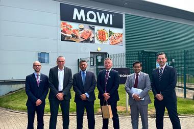 Indian High Commissioner Vikram K. Doraiswami during a visit to Mowi plant in Rosyth, Fife