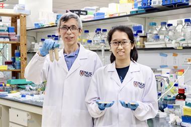 Prof Yang Daiwen (left) and Ms Hong Hui Yee (right) from the NUS Department of Biological Sciences