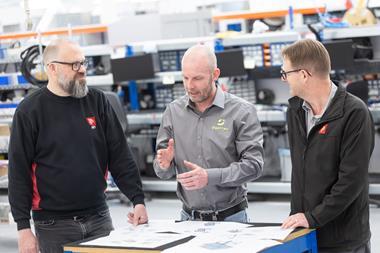 (l-r) Steve Hawkes (engineer at PP C&A), Kristian Clezy (founder at Sgorran), and Mark Johnson (engineering manager at PP C&A)