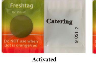 A close up image of Vitsab's Freshtag Stoplight Technology