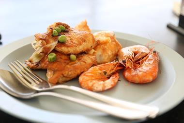 Seafood plate