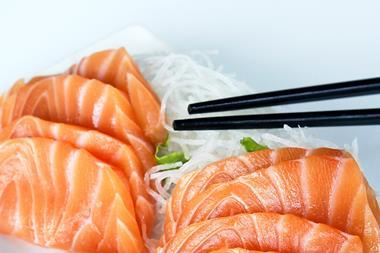 Farmed salmon
