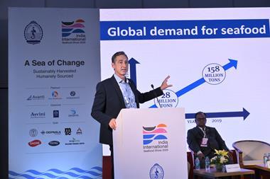Michael Marriott, MSC programme director speaking at the technical session hosted at the World Food India