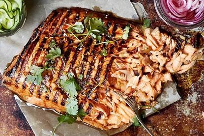Norwegian pulled salmon