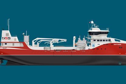 Rendering of the HAV 595 design live fish carrier
