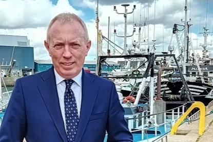 Minister Timmy Dooley at Howth Fishery Harbour Centre