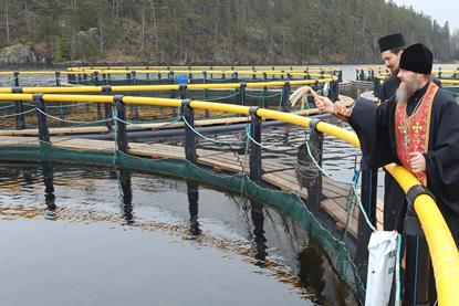 Russian salmon farms