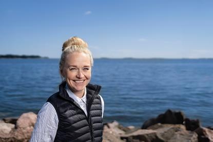 Hailia CEO Michaela Lindstrom by the sea