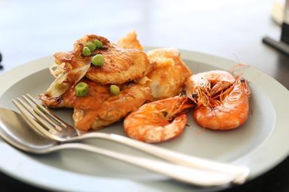 Seafood plate