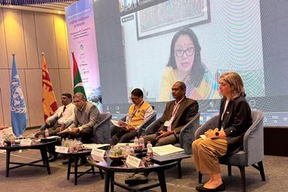 Panel members at a high-level policy meet on AI in fisheries governance