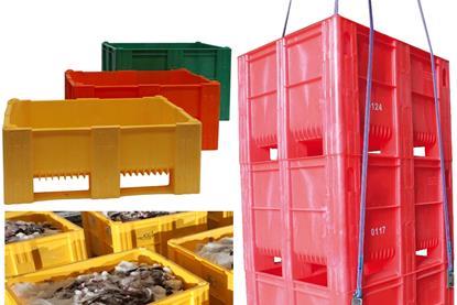 The Dolav Ace plastic pallet boxes and winchable Ace