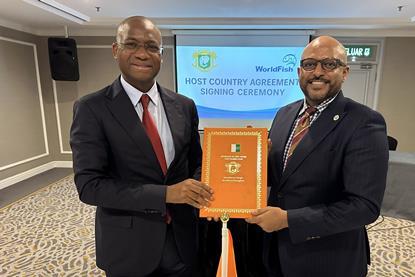 WorldFish and Côte d’Ivoire agreement