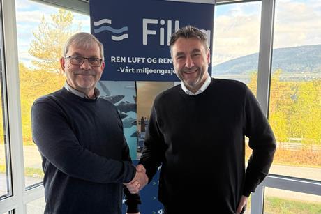 (l-r) Osvald Ringstad, founder of Filtra and Asbjørn Skaro, CEO of Redox