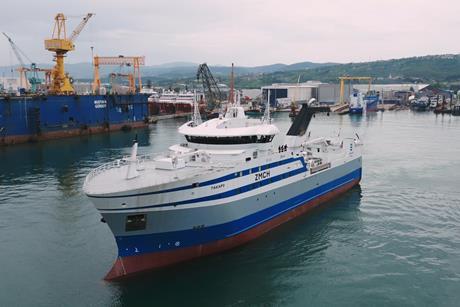 'Takapo' fishing vessel at sea