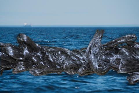 The picture shows a close-up of Garware Technical Fibre ropes