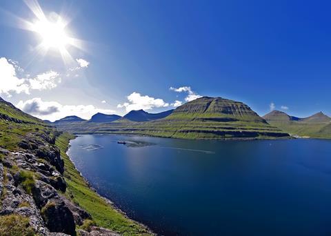 salmon pens in the Faroe Islands
