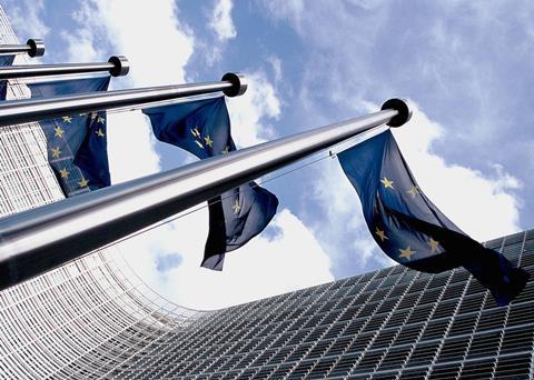EU flags