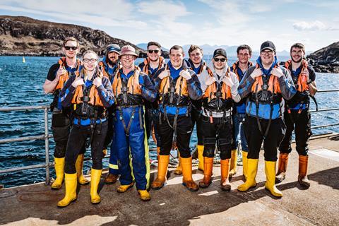 ©ScottishSeaFarms Summer Isles farm team April 2022