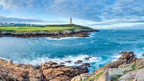 A lighthouse and seascape