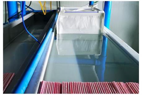 Testing Garware’s X12 fabric at the Huenquillahue research centre in Mowi Chile. Photo: Garware