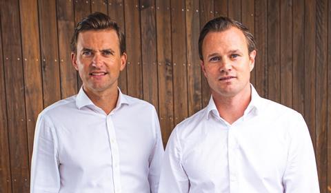 Bluefront Equity partners Kjetil Haga (left) and Simen Landmark (right)