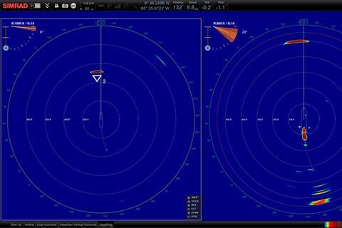 Sonar AI watches the sonar continuously, detects fish in real time and instantly alerts captains and crews, placing a marker directly on the display and triggering an audio cue the moment a target appears.