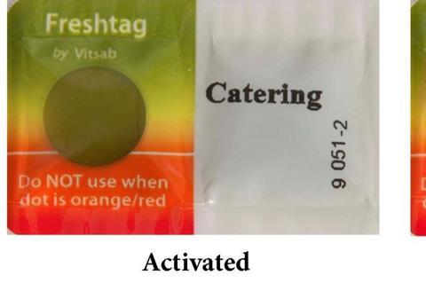 A close up image of Vitsab's Freshtag Stoplight Technology